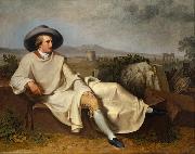 TISCHBEIN, Johann Heinrich Wilhelm Goethe in the Roman Campagna (mk08) Spain oil painting artist